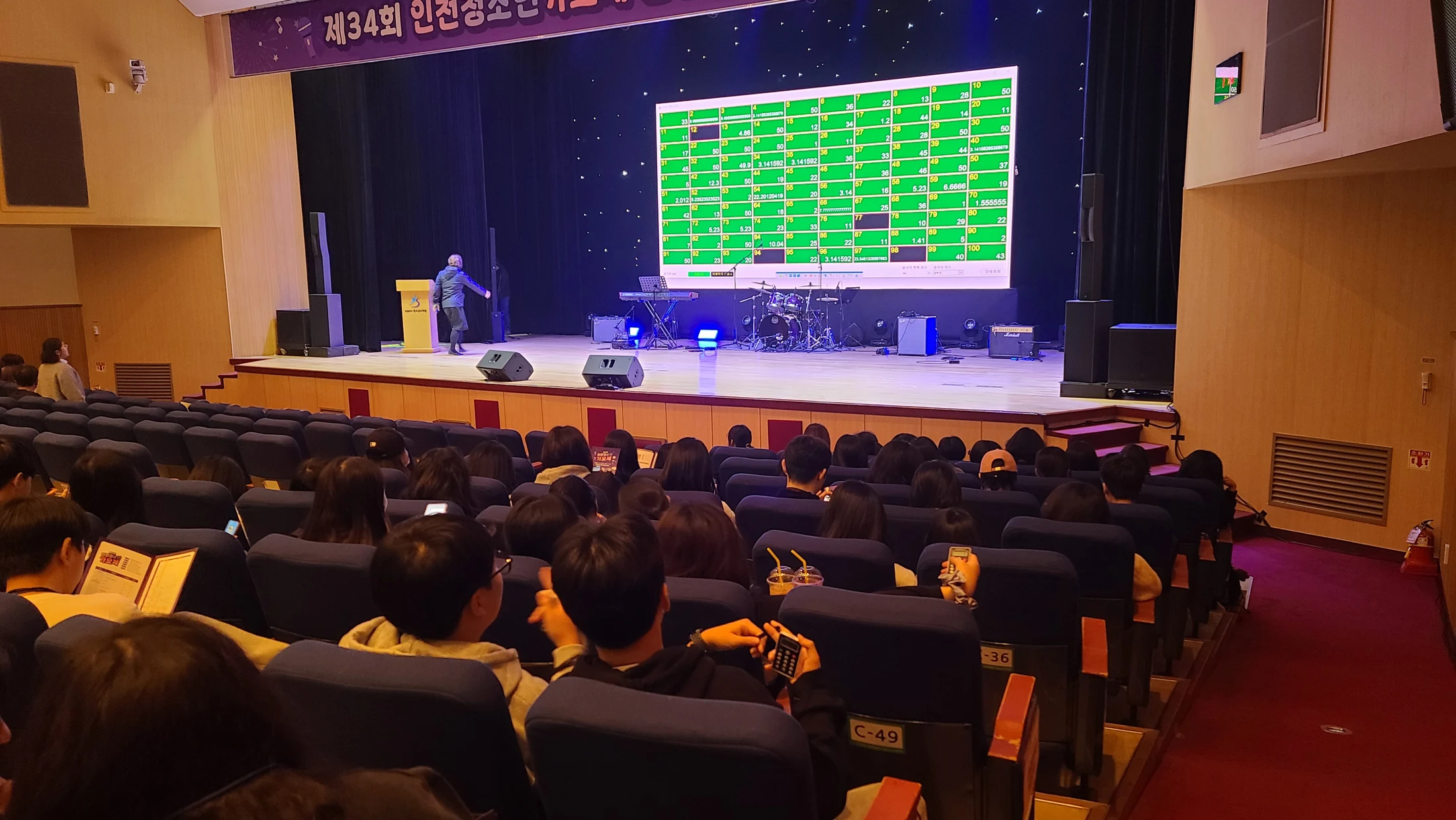 제34회 인천청소년가요제 본선 · 제34회 인천청소년가요제 본선 · 현장 사진